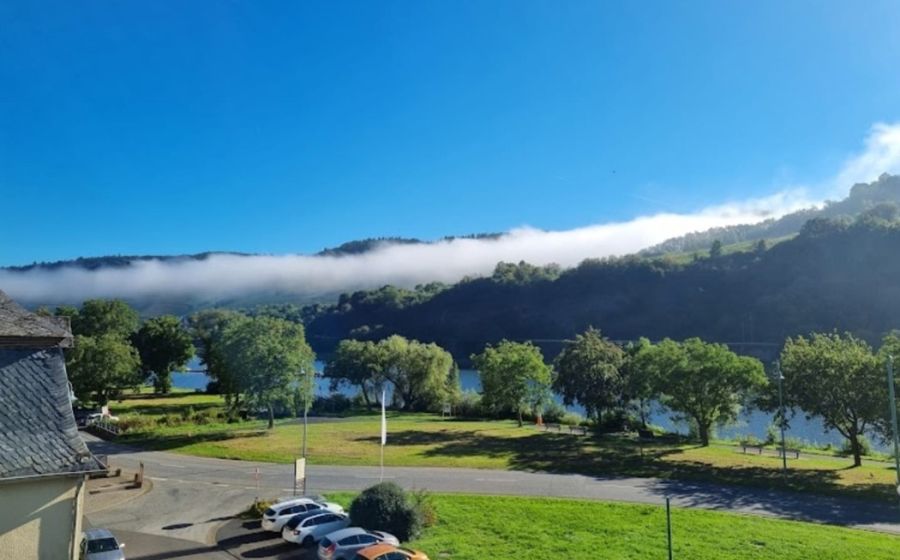 Blick aus der Ferienwohnung auf die Mosel